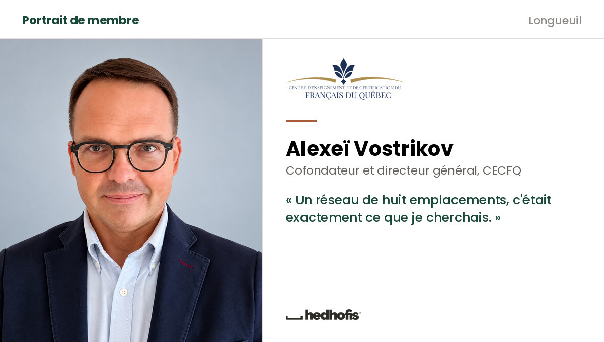 Alexeï Vostrikov, co-founder of the CECFQ, member in Longueuil
